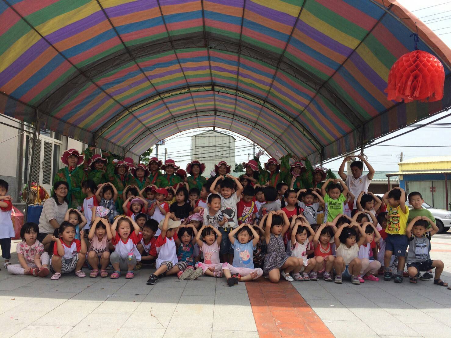 幼稚園體驗花鼓活動
